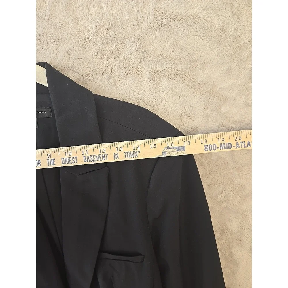 I.N.C. International Concepts Women's Menswear Blazer Black Sz XL